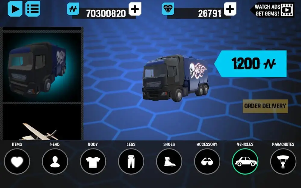 Screenshot of the Truck Driver City Crush game