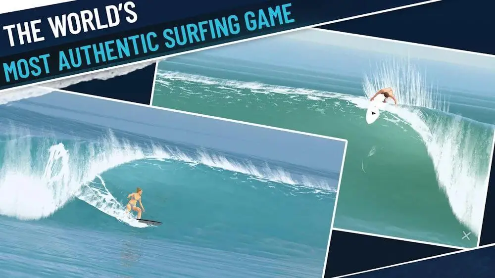 Screenshot of the True Surf game