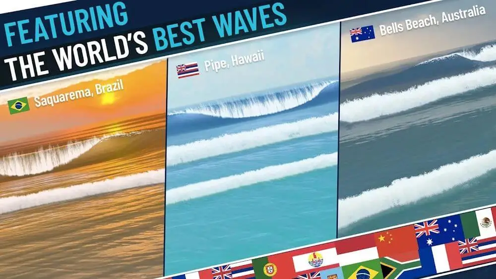 Screenshot of the True Surf game