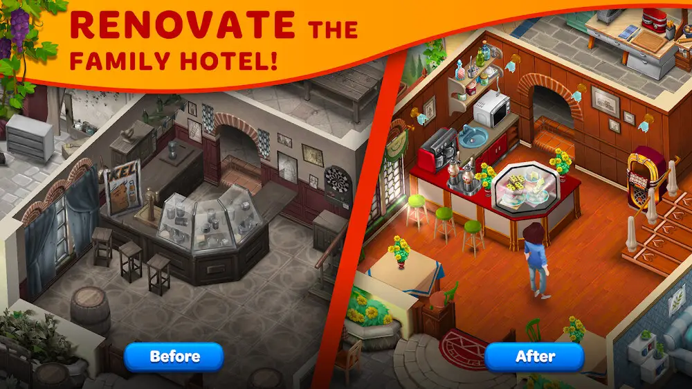 Screenshot of the Tuscany Villa game