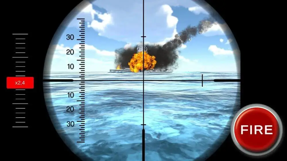Screenshot of the U-boat Game game