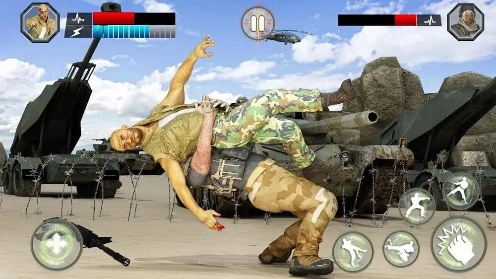 Screenshot of the US Army Karate Fighting Game game