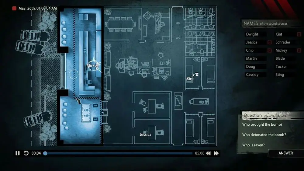 Screenshot of the Unheard game