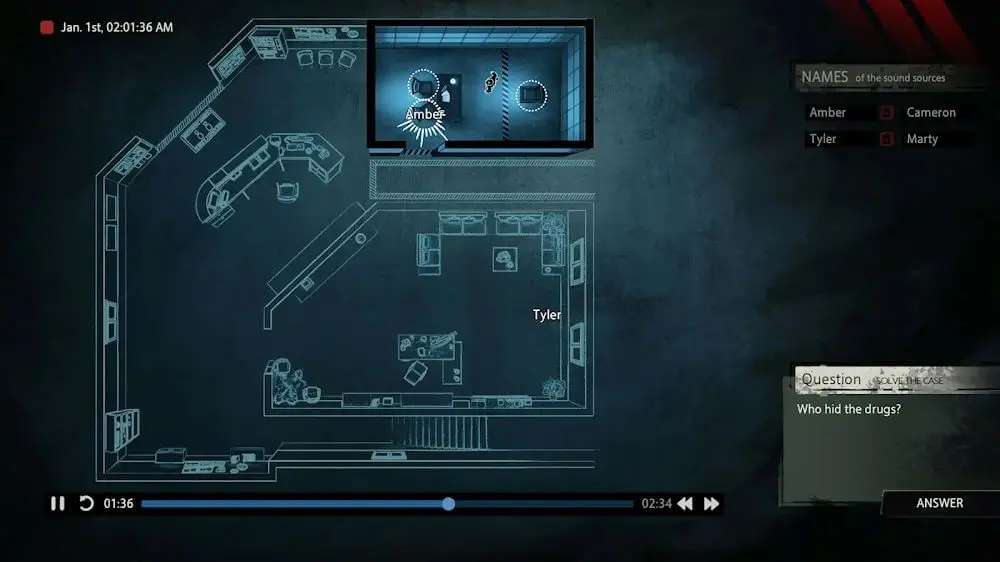 Screenshot of the Unheard game