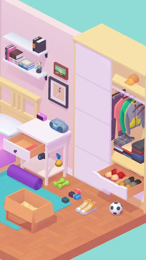 Screenshot of the Unpacking Master app