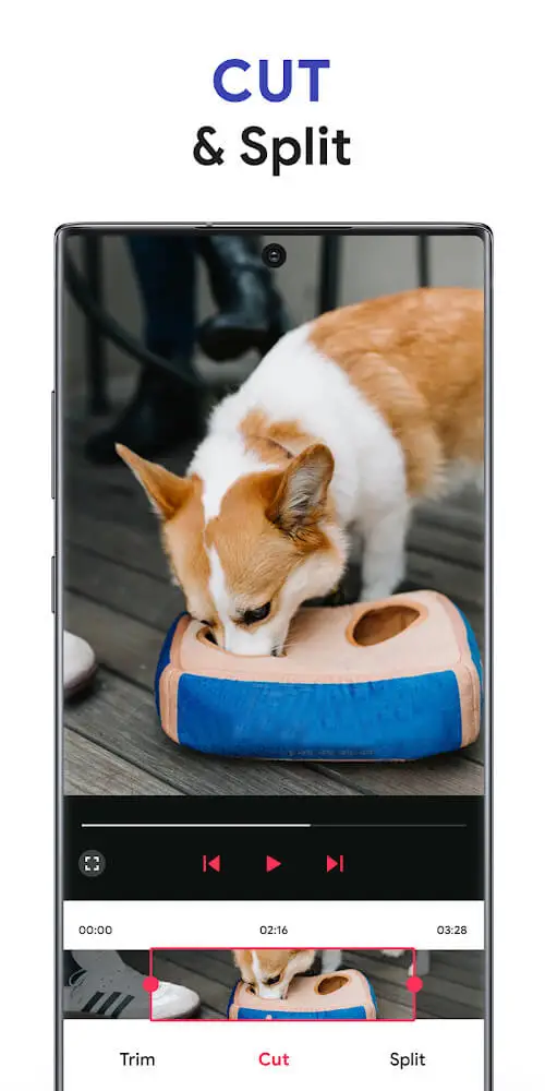 Screenshot of the VMake app