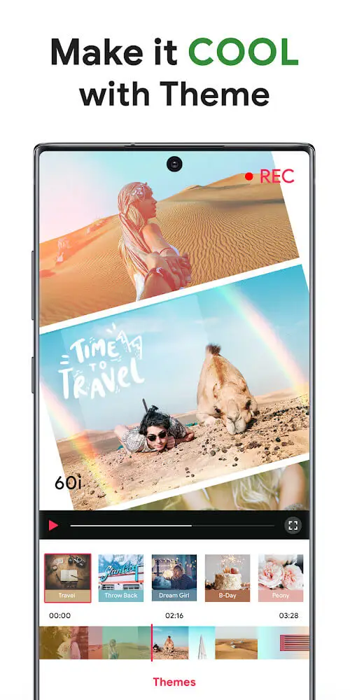 Screenshot of the VMake app