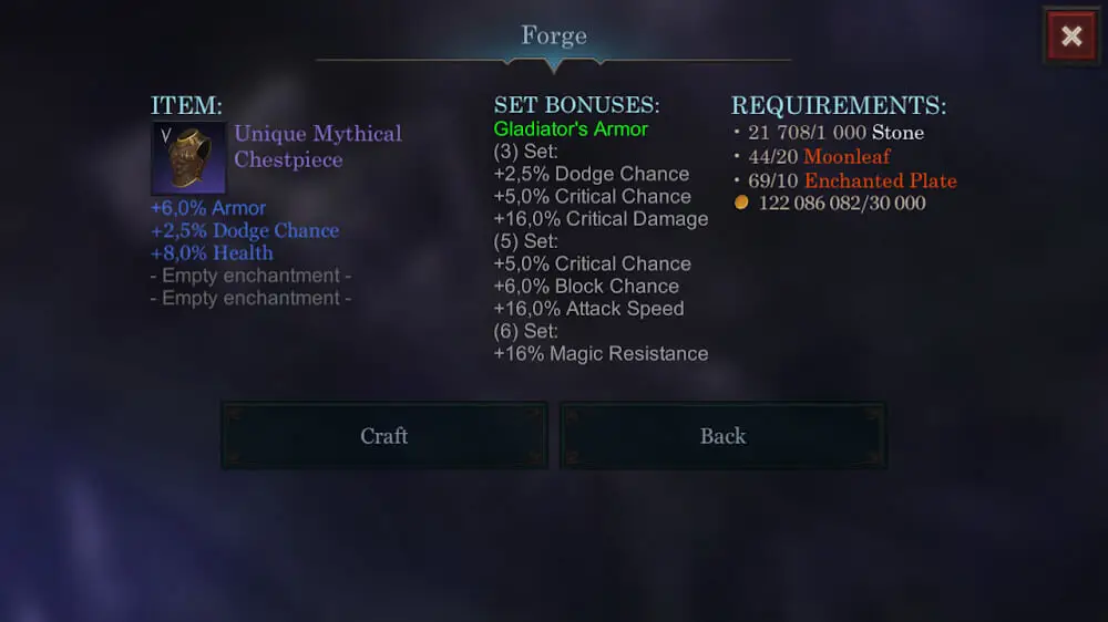 Screenshot of the Vengeance RPG game