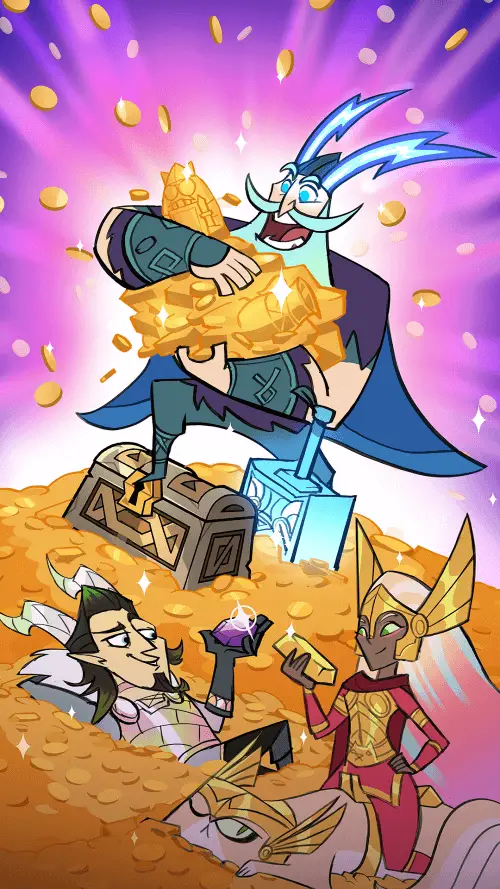 Screenshot of the Viking Gods app