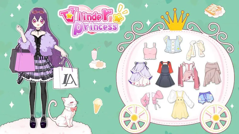 Screenshot of the Vlinder Princess Dress game