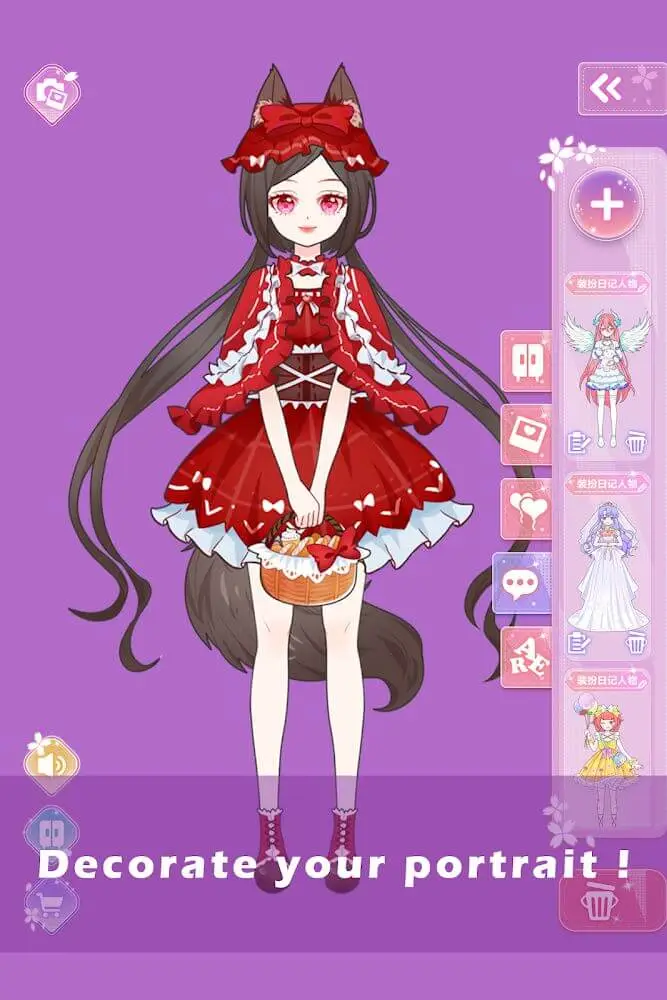 Screenshot of the Vlinder Princess Dress game