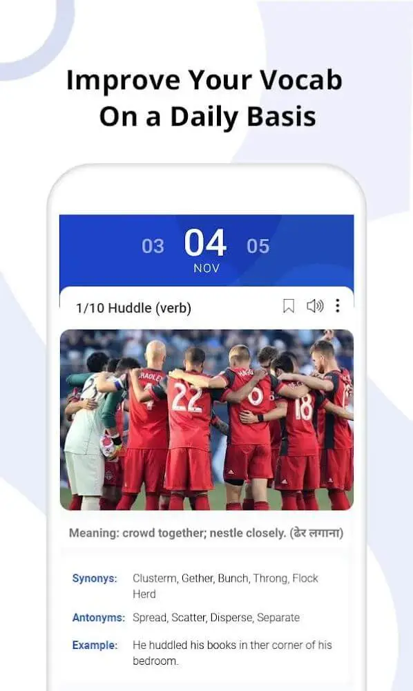 Screenshot of the Vocab App app