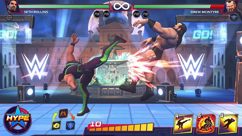 Screenshot of the WWE Undefeated game