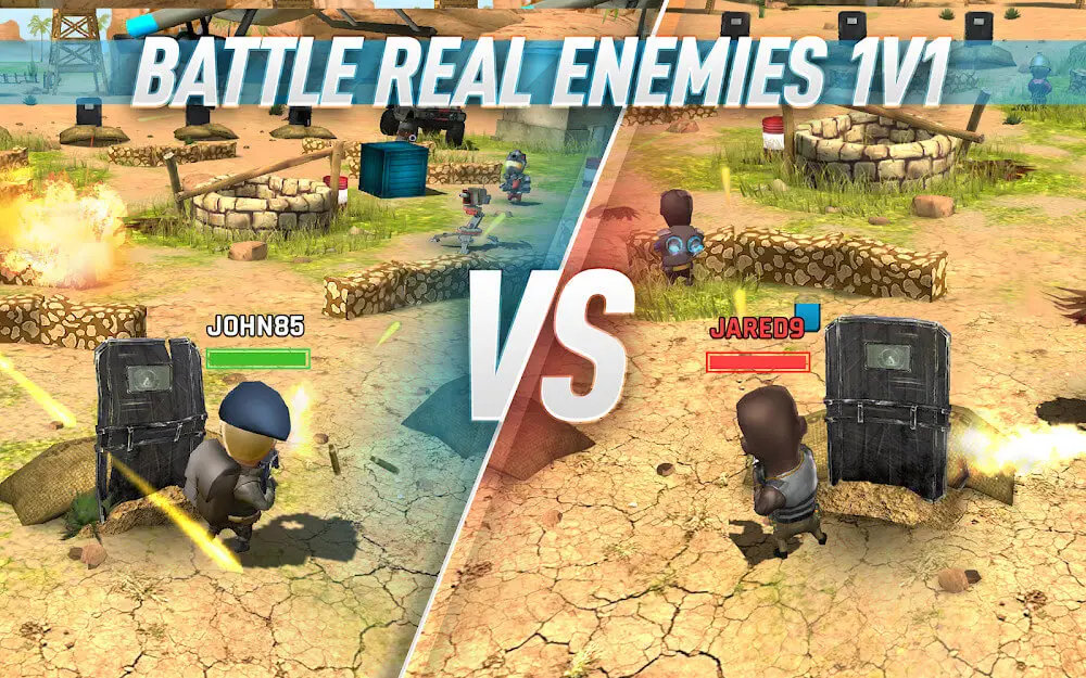 Screenshot of the WarFriends game