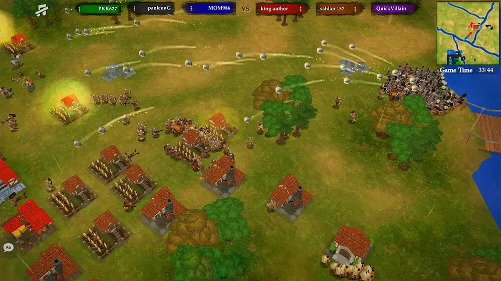 Screenshot of the War of Kings game