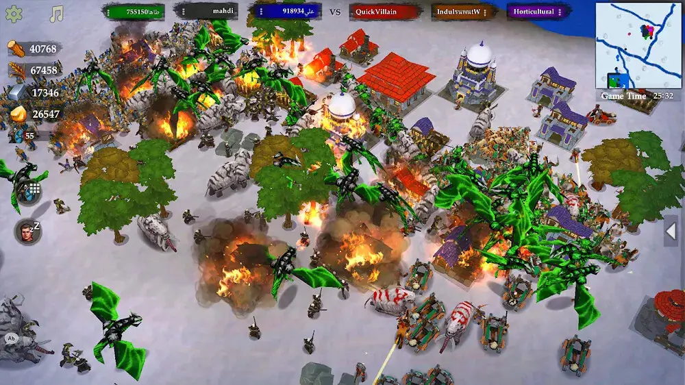 Screenshot of the War of Kings game