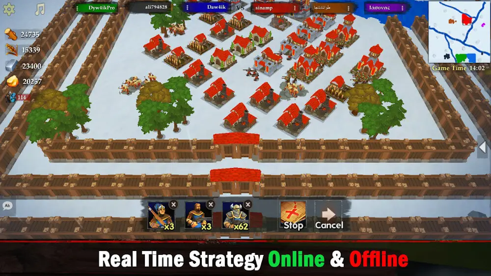 Screenshot of the War of Kings game
