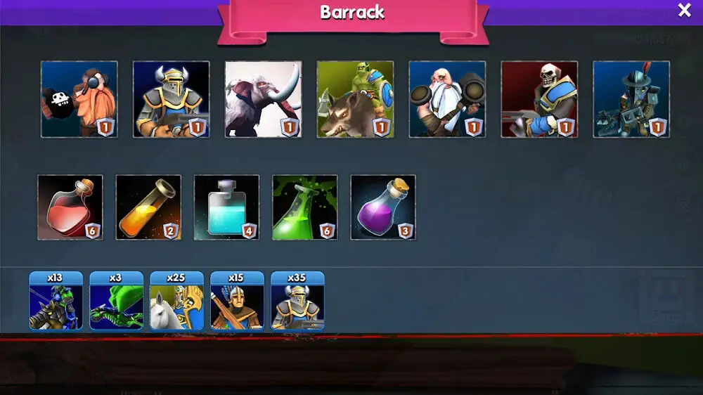 Screenshot of the War of Kings game