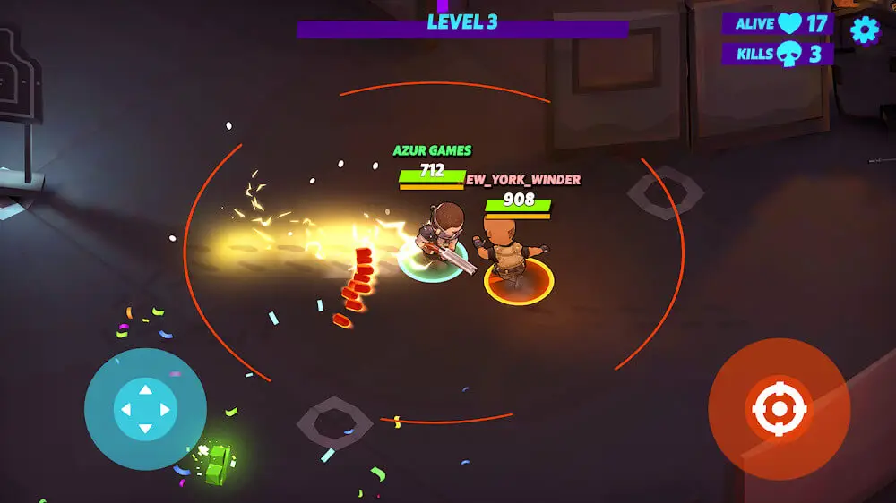 Screenshot of the Warriors.io game
