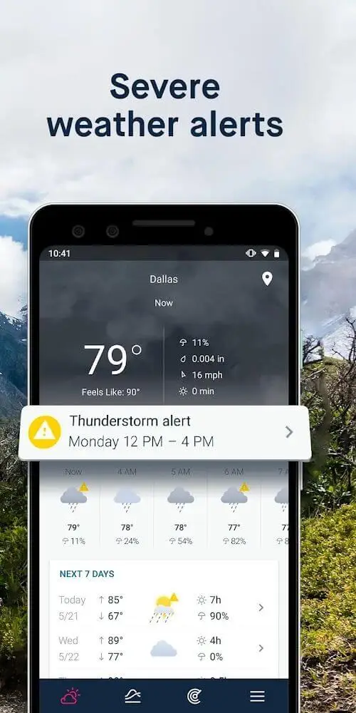Screenshot of the WeatherPro game
