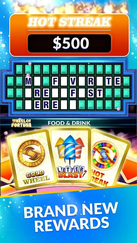 Screenshot of the Wheel of Fortune app