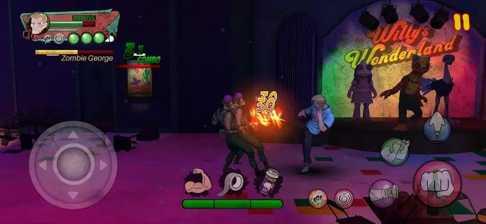 Screenshot of the Willy's Wonderland game
