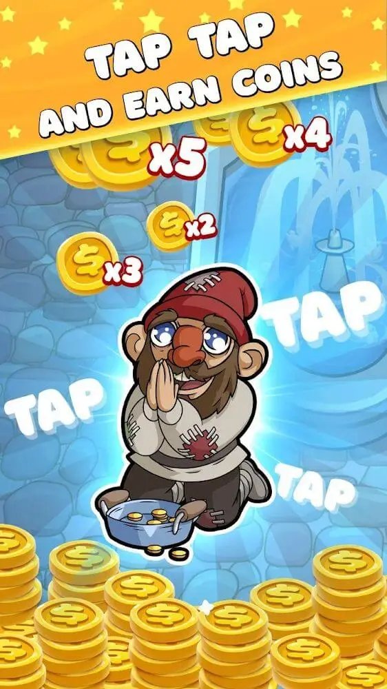 Screenshot of the World EverMerge Clicker app