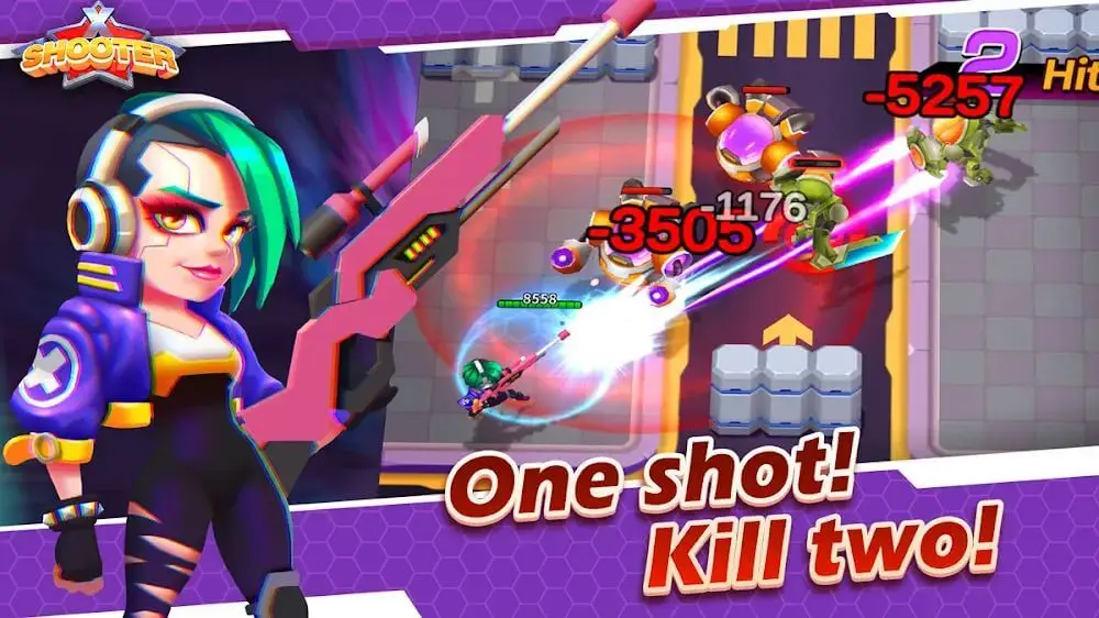 Screenshot of the X SHOOTER game