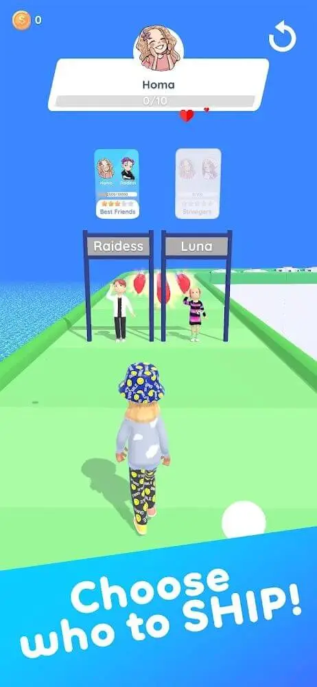 Screenshot of the Yolo Run app