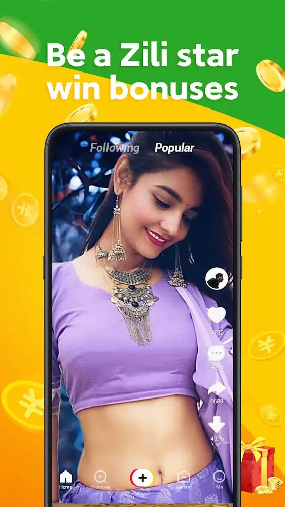 Screenshot of the Zili app