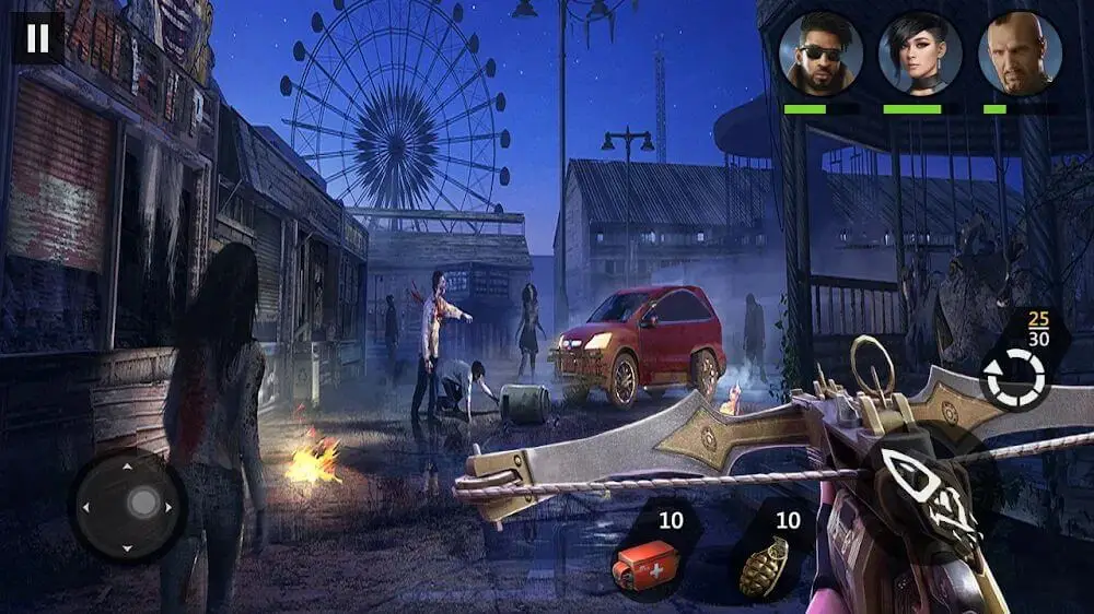 Screenshot of the Zombie Critical Strike game