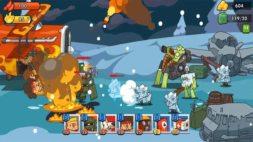 Screenshot of the Zombie Defense 2 game