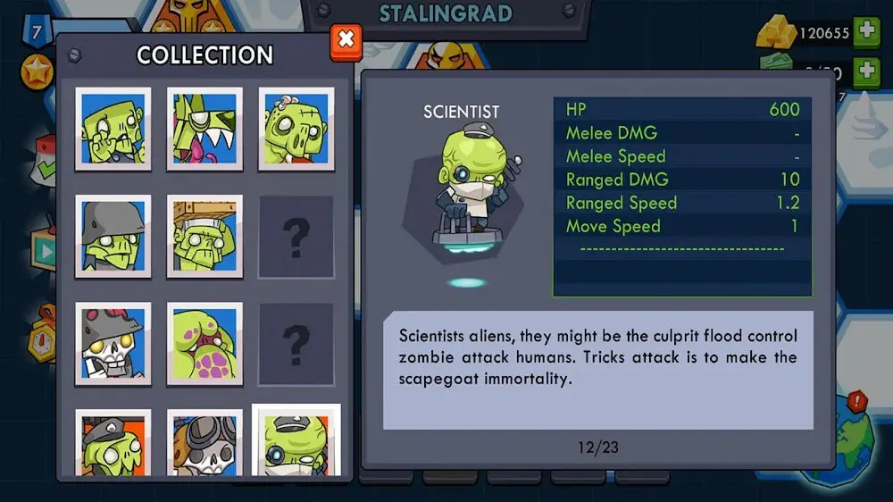 Screenshot of the Zombie Defense 2 game