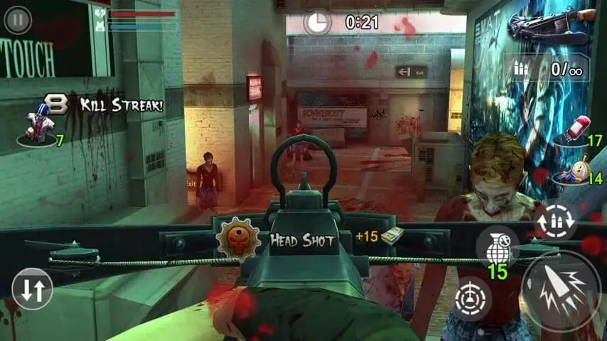 Screenshot of the Zombie Frontier: Sniper game
