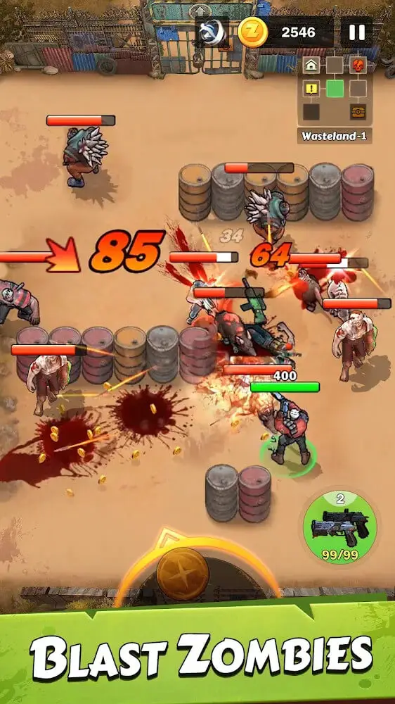 Screenshot of the Zombie Survival: Eternal War game