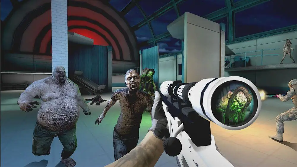 Screenshot of the Zombie Top - Online Shooter game