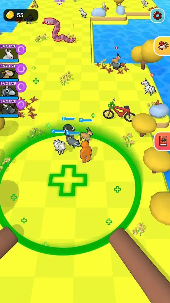 Screenshot of the Zookemon app