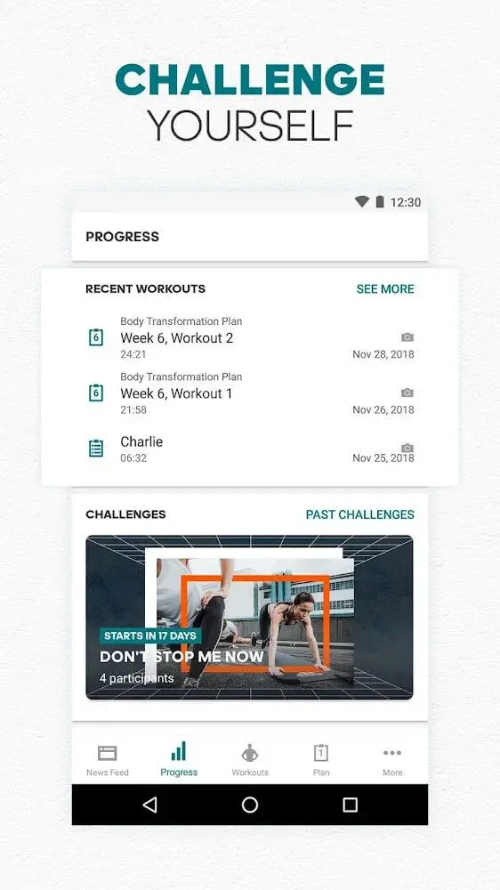 Screenshot of the adidas Training app app