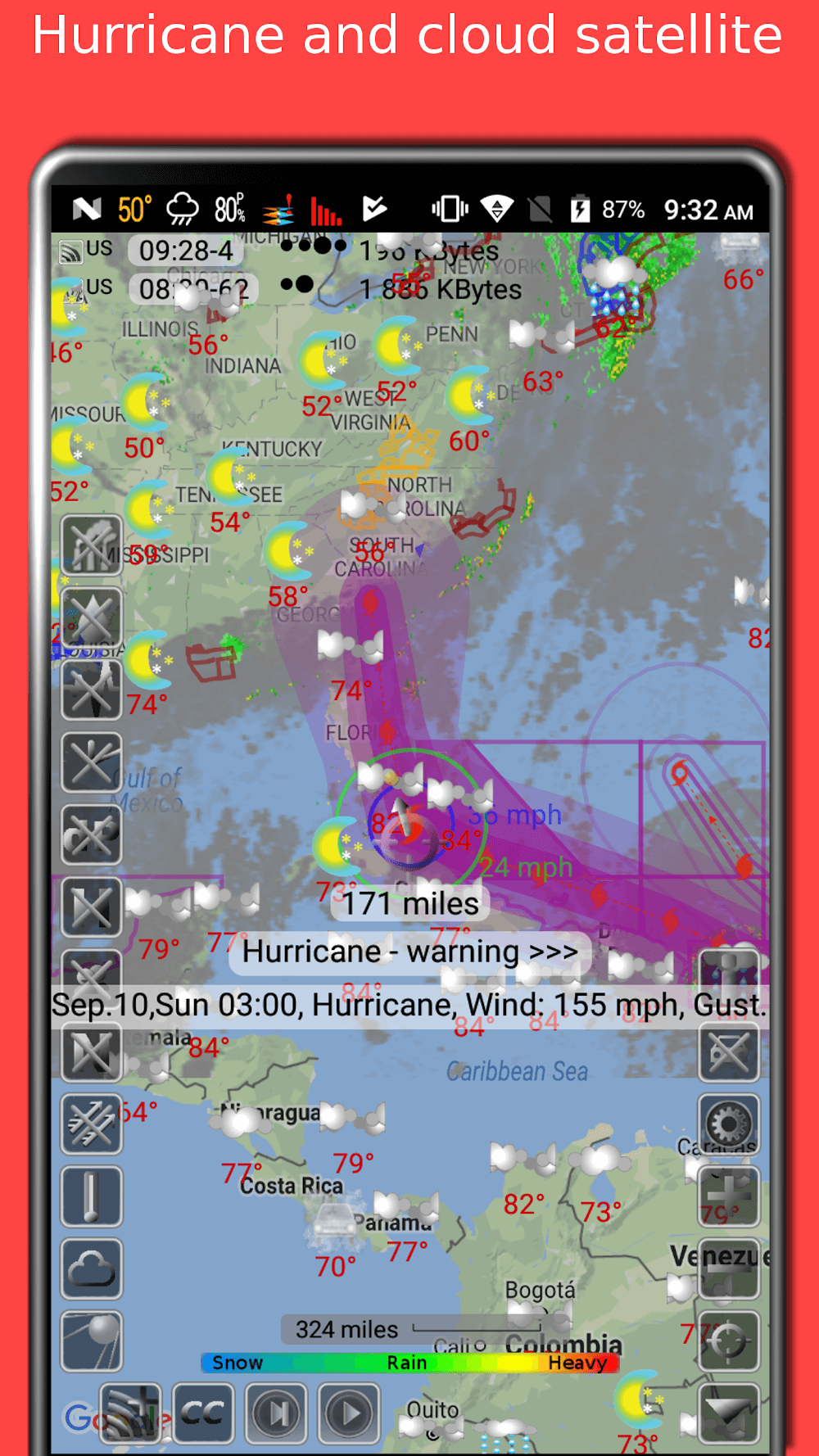Screenshot of the eMap HDF app