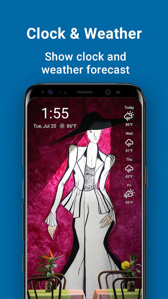Screenshot of the gfolio app