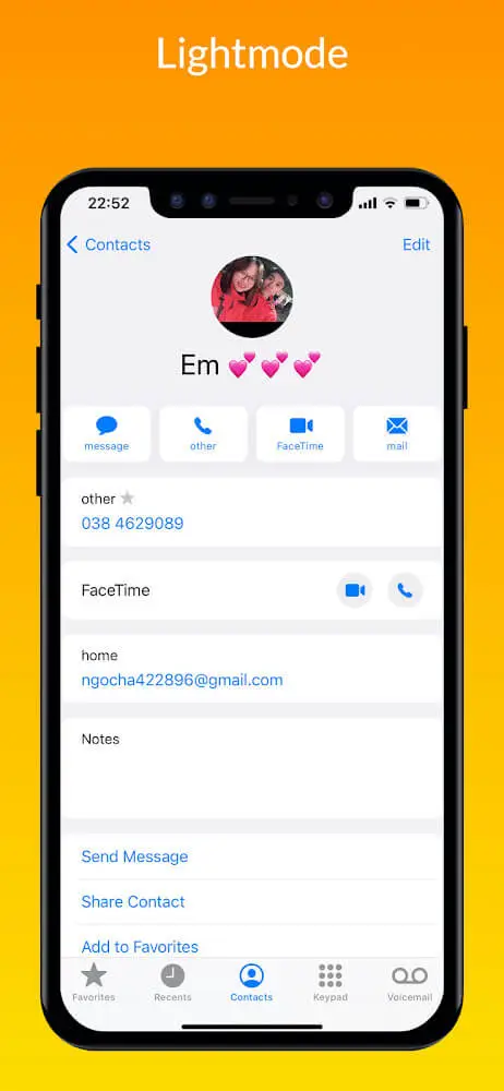 Screenshot of the iCall - Phone Dialer app