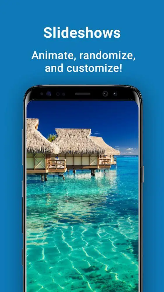 Screenshot of the pixFolio app