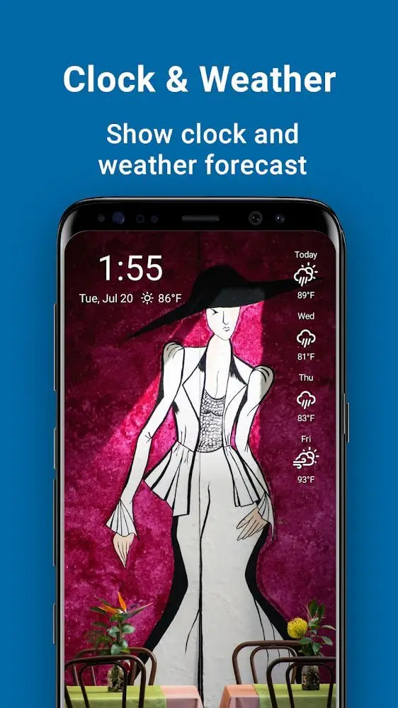 Screenshot of the pixFolio app