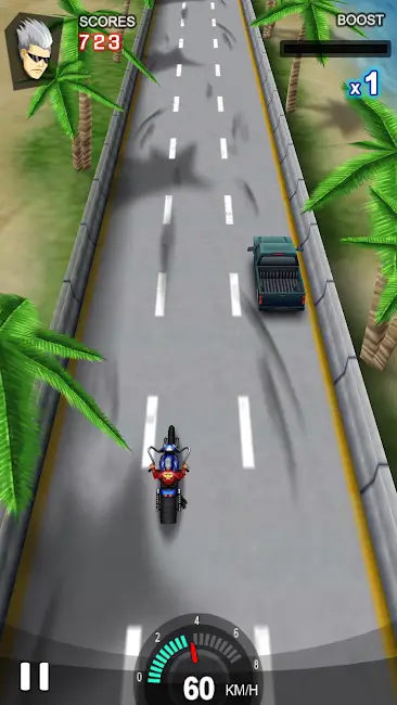 Screenshot of the Racing moto mod apk app