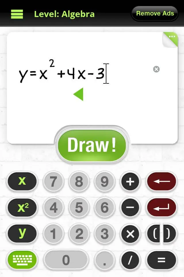 Screenshot of the yHomework app