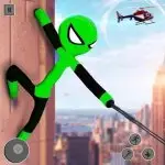 Flying Stickman Rope Hero application logo