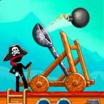 The Catapult: Castle Clash with Stickman Pirates application logo